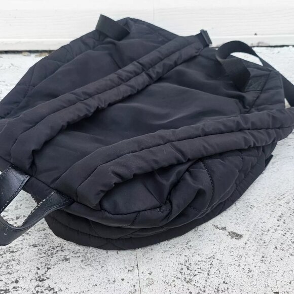 Marc Jacobs New York Backpack Bag Black Quilted Nylon Bag Medium Bag - Picture 4 of 13